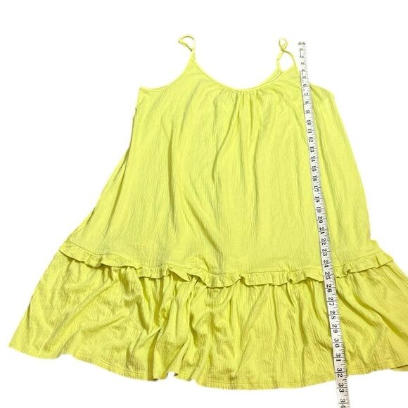 Scoop Lime Green/Yellow Sleeveless Ruffle Dress, Size L, NWT - Picture 6 of 9